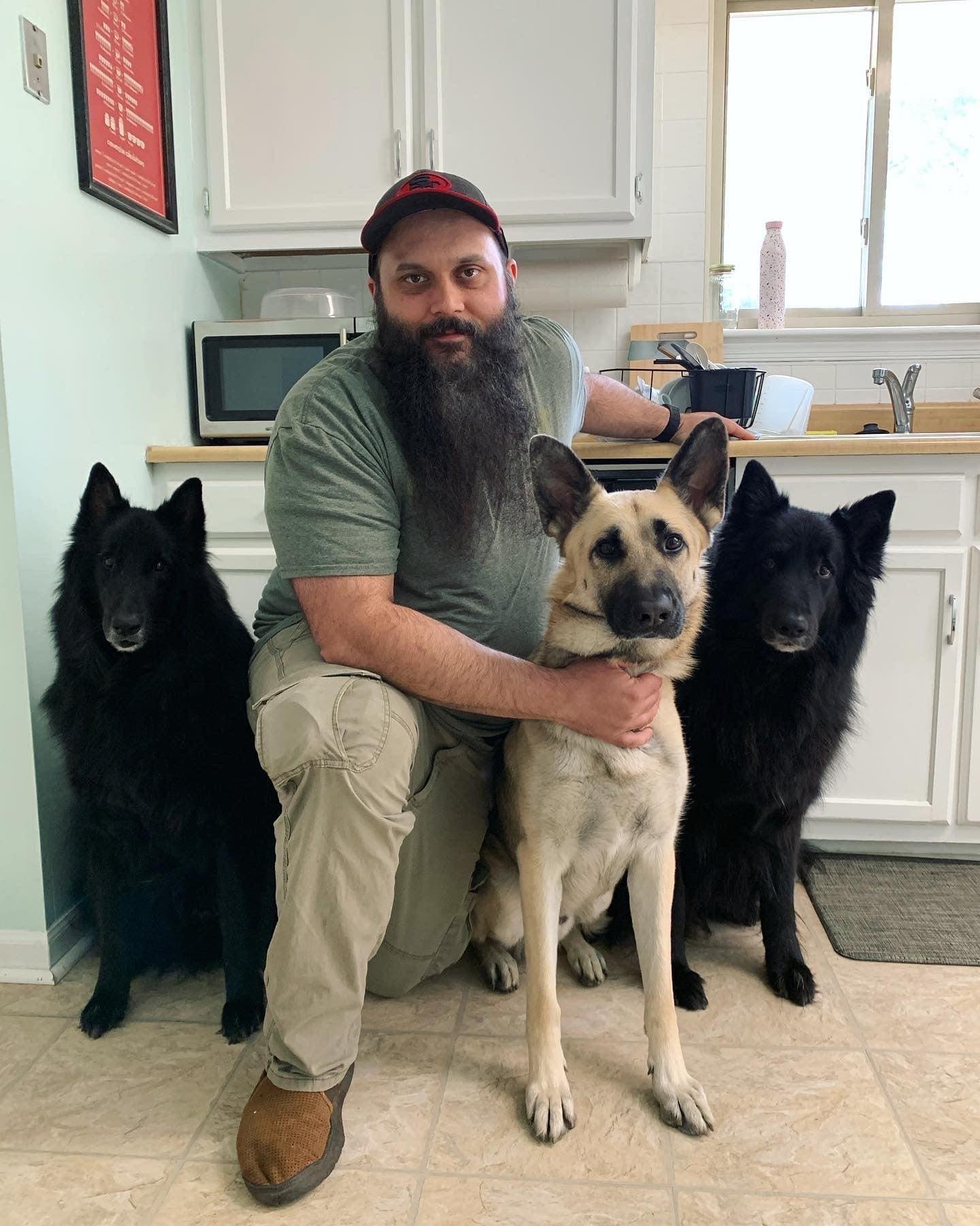 Apr 3, 2021: Two years ago my brother visited the Dirty Hellhounds in our old home… Crazy how quickly our lives changed after this. Remus looks so handsome 💙